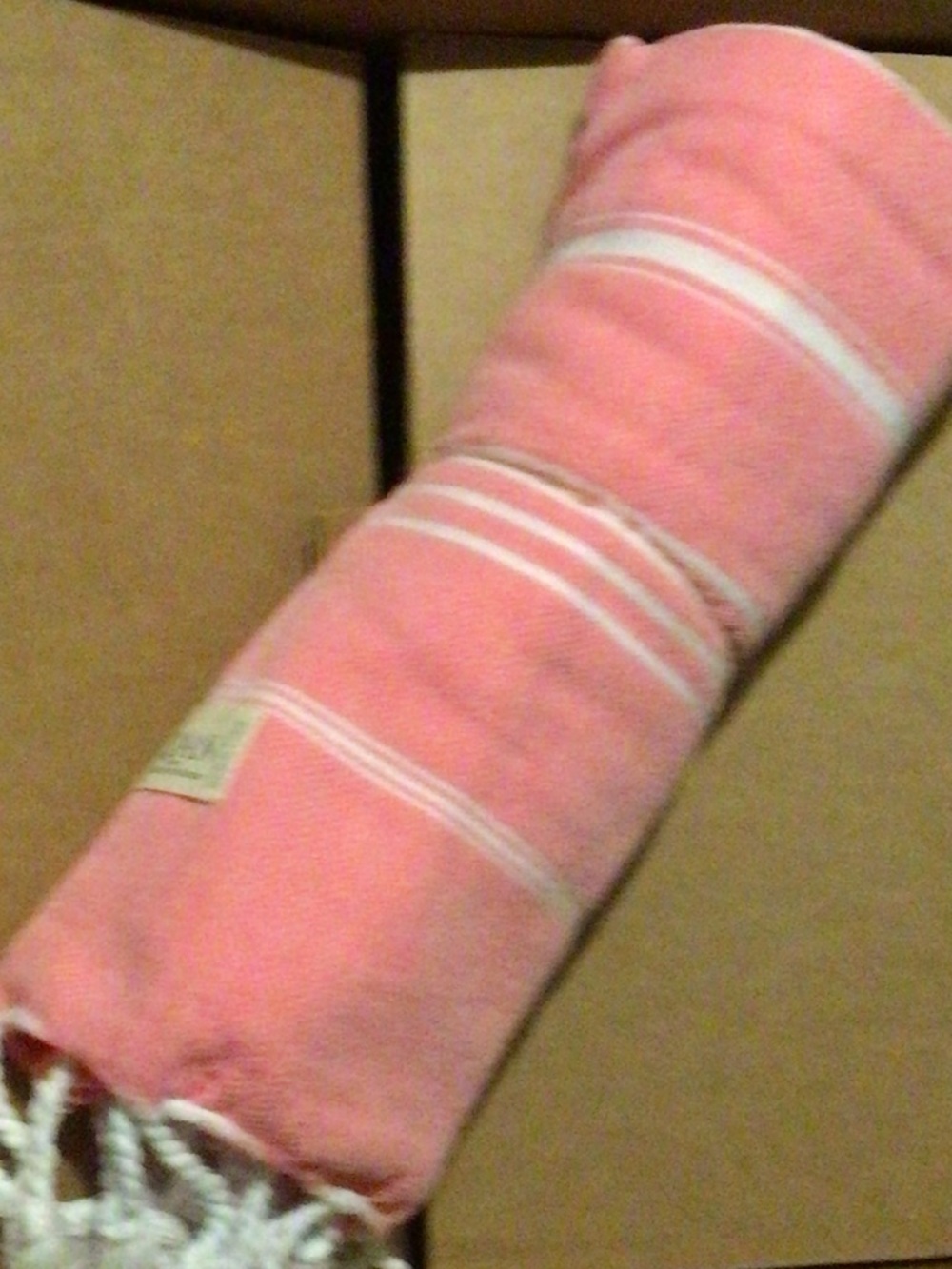Pink Turkish Cotton Bath Towel - Picture 3 of 3